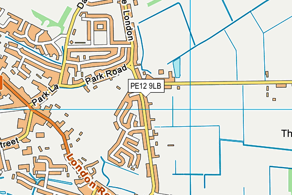 PE12 9LB map - OS VectorMap District (Ordnance Survey)