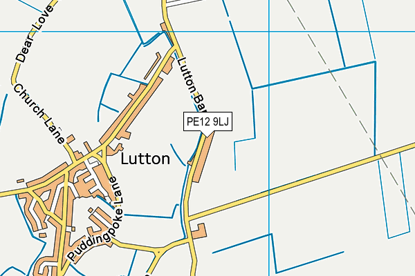 PE12 9LJ map - OS VectorMap District (Ordnance Survey)