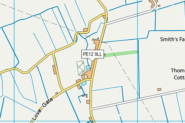 PE12 9LL map - OS VectorMap District (Ordnance Survey)