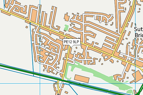 PE12 9LP map - OS VectorMap District (Ordnance Survey)