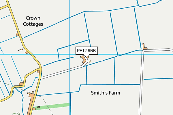 PE12 9NB map - OS VectorMap District (Ordnance Survey)