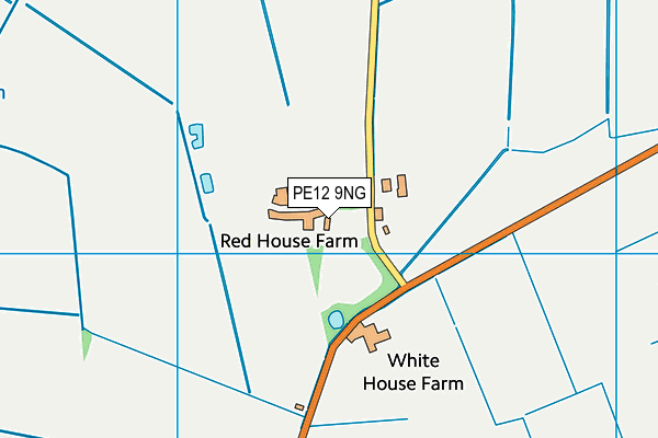 PE12 9NG map - OS VectorMap District (Ordnance Survey)