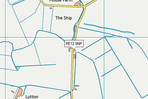 PE12 9NP map - OS VectorMap District (Ordnance Survey)