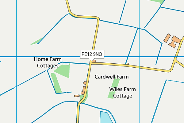 PE12 9NQ map - OS VectorMap District (Ordnance Survey)