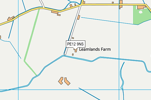 PE12 9NS map - OS VectorMap District (Ordnance Survey)