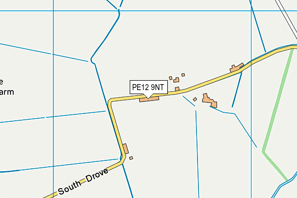 PE12 9NT map - OS VectorMap District (Ordnance Survey)