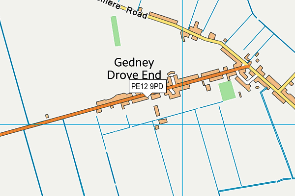 Gedney Drove End Primary School map (PE12 9PD) - OS VectorMap District (Ordnance Survey)
