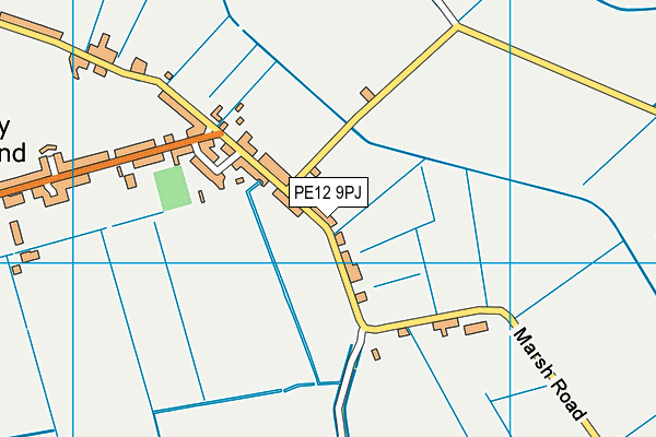 PE12 9PJ map - OS VectorMap District (Ordnance Survey)