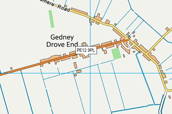 PE12 9PL map - OS VectorMap District (Ordnance Survey)