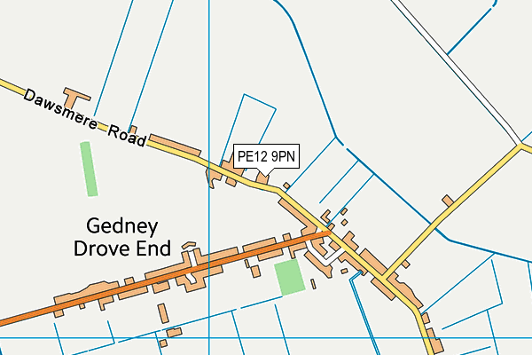 PE12 9PN map - OS VectorMap District (Ordnance Survey)