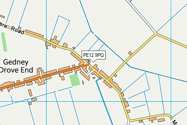 PE12 9PQ map - OS VectorMap District (Ordnance Survey)