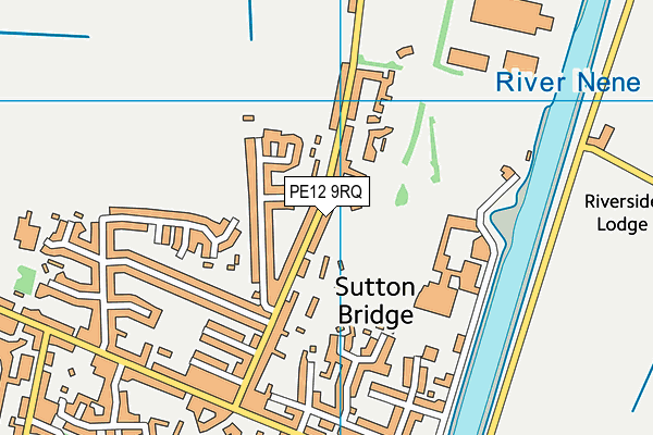 Sutton Bridge Golf Club map (PE12 9RQ) - OS VectorMap District (Ordnance Survey)