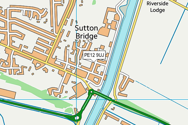 PE12 9UJ map - OS VectorMap District (Ordnance Survey)