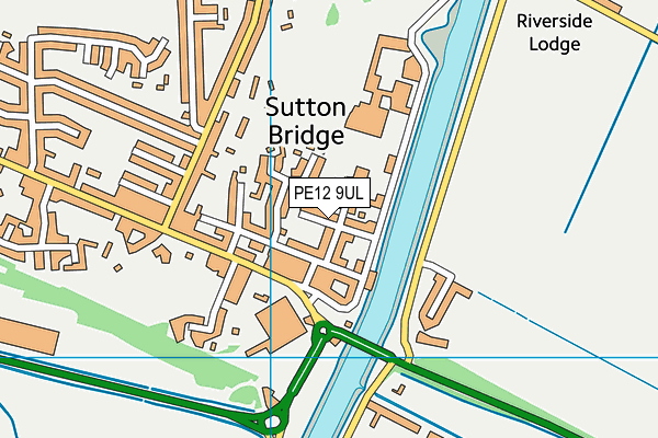 PE12 9UL map - OS VectorMap District (Ordnance Survey)