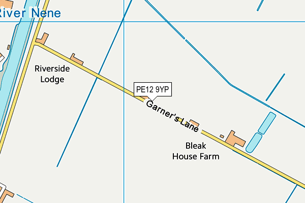 PE12 9YP map - OS VectorMap District (Ordnance Survey)