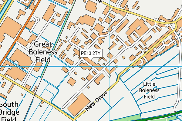 Lakers Gymnasium map (PE13 2TY) - OS VectorMap District (Ordnance Survey)