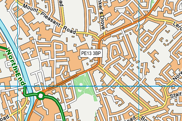 PE13 3BP map - OS VectorMap District (Ordnance Survey)