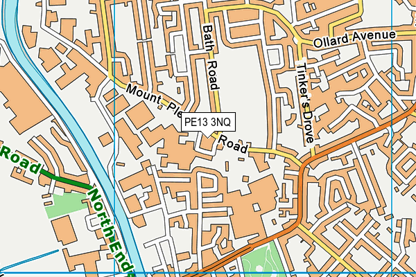 PE13 3NQ map - OS VectorMap District (Ordnance Survey)