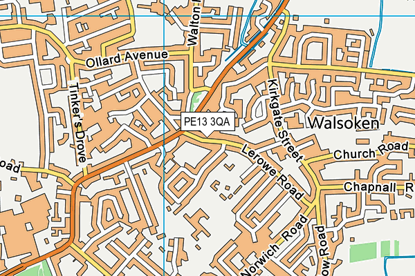 Fenland Park (Closed) map (PE13 3QA) - OS VectorMap District (Ordnance Survey)
