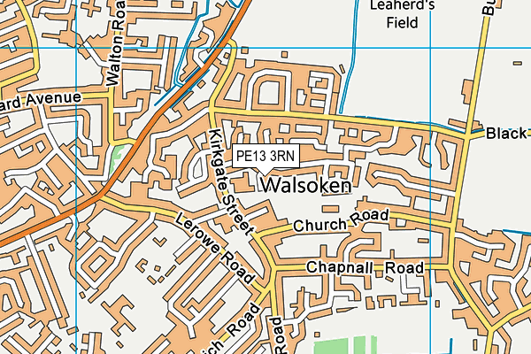 PE13 3RN map - OS VectorMap District (Ordnance Survey)