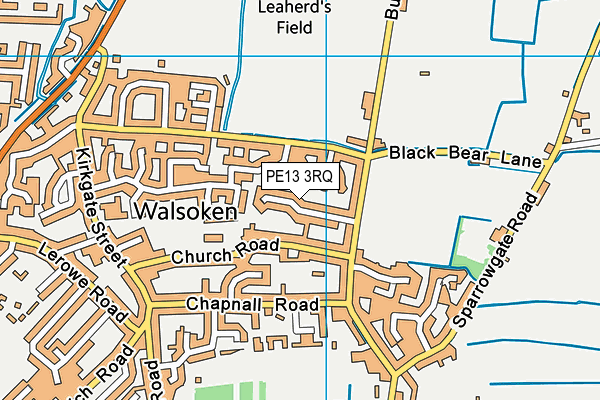 PE13 3RQ map - OS VectorMap District (Ordnance Survey)