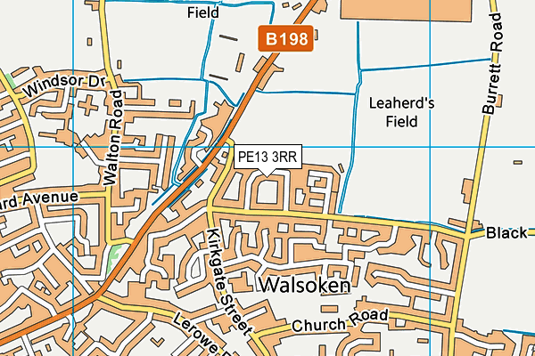 PE13 3RR map - OS VectorMap District (Ordnance Survey)