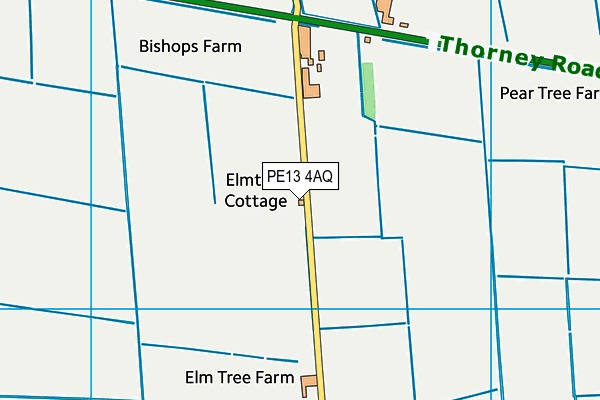 PE13 4AQ map - OS VectorMap District (Ordnance Survey)