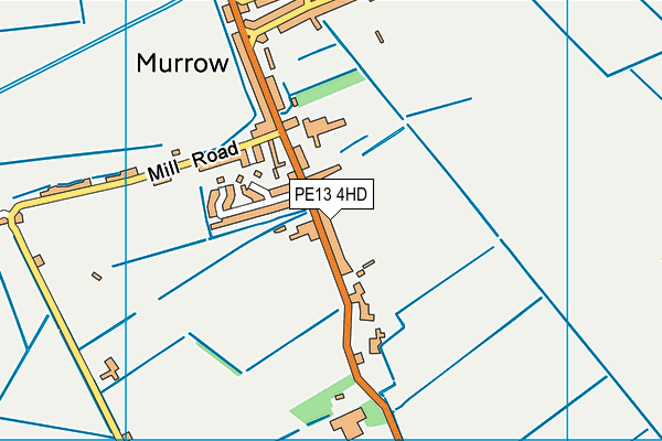Murrow Primary Academy map (PE13 4HD) - OS VectorMap District (Ordnance Survey)