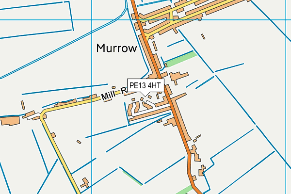 PE13 4HT map - OS VectorMap District (Ordnance Survey)