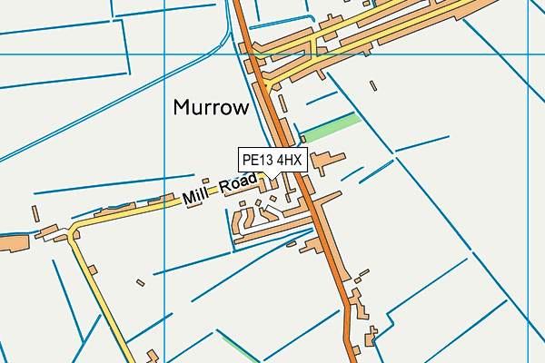 PE13 4HX map - OS VectorMap District (Ordnance Survey)