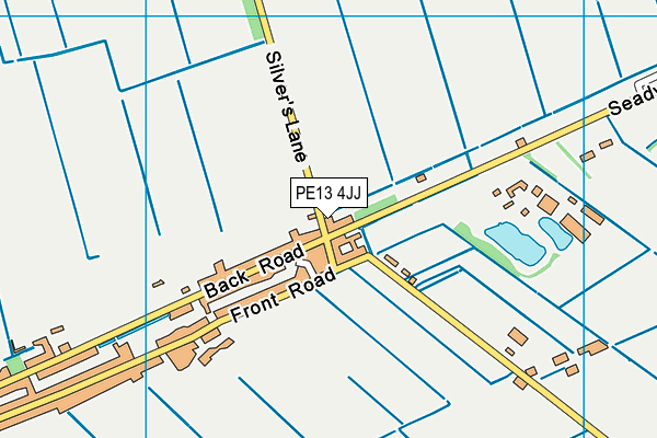 PE13 4JJ map - OS VectorMap District (Ordnance Survey)