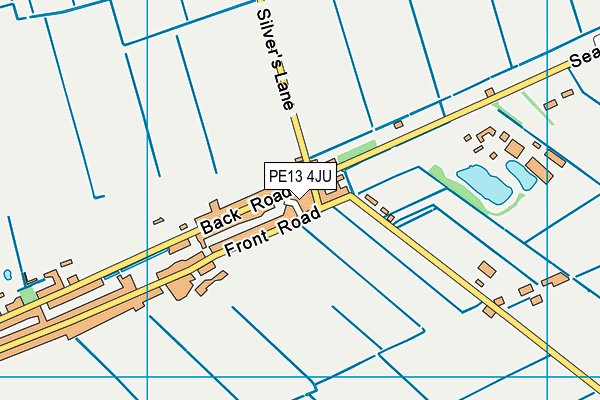 PE13 4JU map - OS VectorMap District (Ordnance Survey)