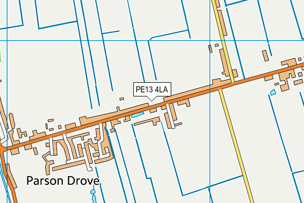 Parsons Drove Sports Pavilion map (PE13 4LA) - OS VectorMap District (Ordnance Survey)