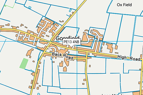 PE13 4NB map - OS VectorMap District (Ordnance Survey)