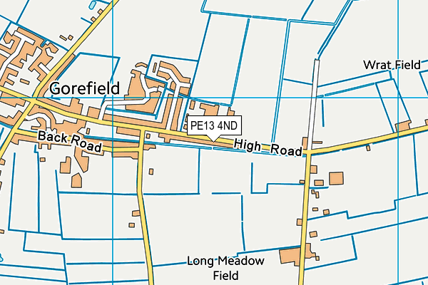 PE13 4ND map - OS VectorMap District (Ordnance Survey)