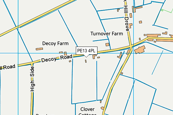 PE13 4PL map - OS VectorMap District (Ordnance Survey)