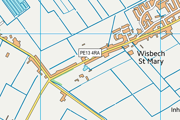 PE13 4RA map - OS VectorMap District (Ordnance Survey)