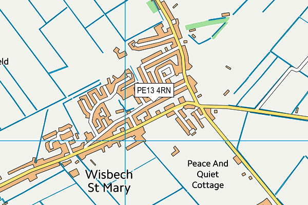 PE13 4RN map - OS VectorMap District (Ordnance Survey)