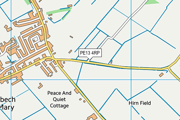 PE13 4RP map - OS VectorMap District (Ordnance Survey)