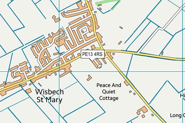 PE13 4RS map - OS VectorMap District (Ordnance Survey)
