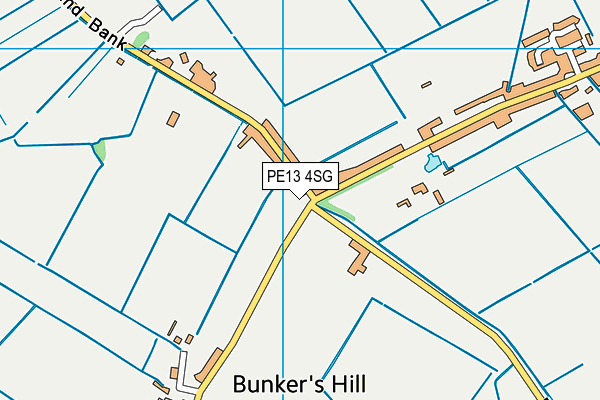 PE13 4SG map - OS VectorMap District (Ordnance Survey)