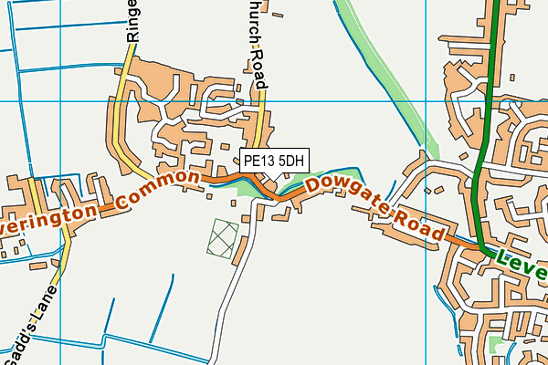 PE13 5DH map - OS VectorMap District (Ordnance Survey)