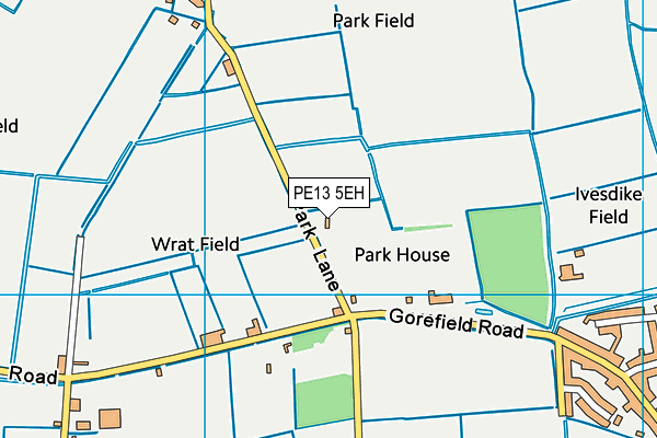 PE13 5EH map - OS VectorMap District (Ordnance Survey)