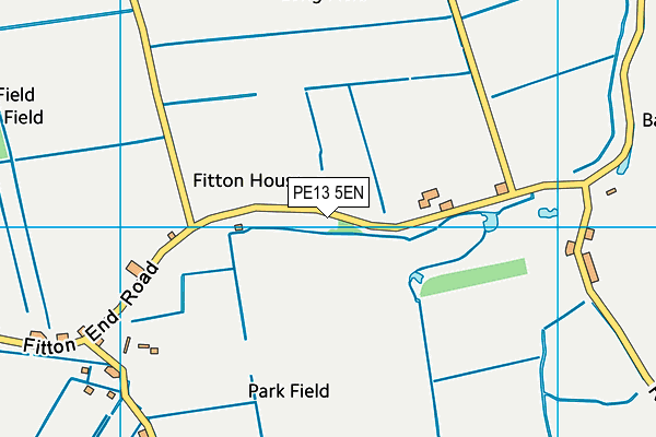 PE13 5EN map - OS VectorMap District (Ordnance Survey)