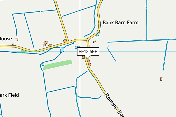 PE13 5EP map - OS VectorMap District (Ordnance Survey)