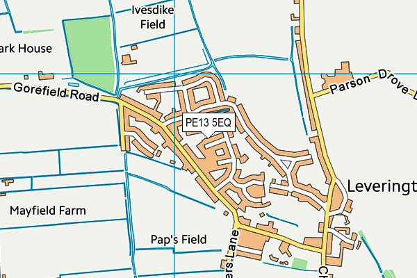 PE13 5EQ map - OS VectorMap District (Ordnance Survey)