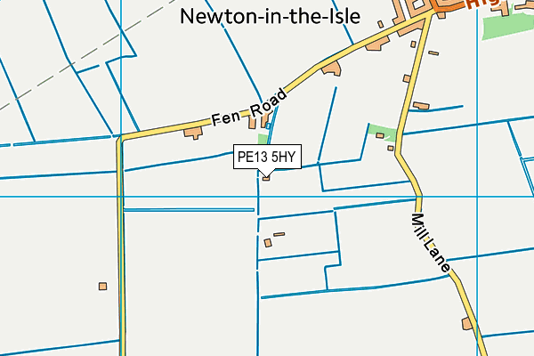 PE13 5HY map - OS VectorMap District (Ordnance Survey)