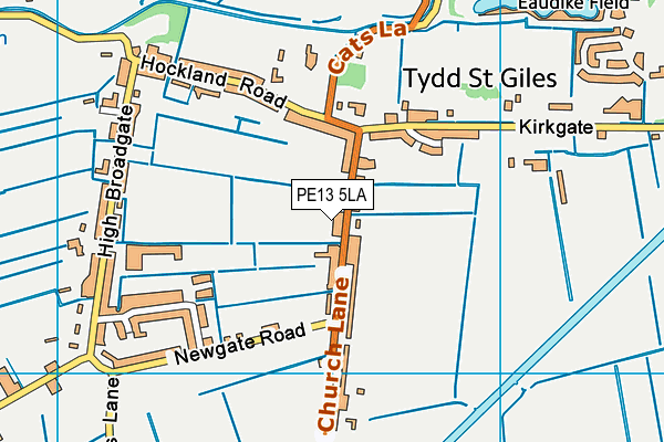 PE13 5LA map - OS VectorMap District (Ordnance Survey)