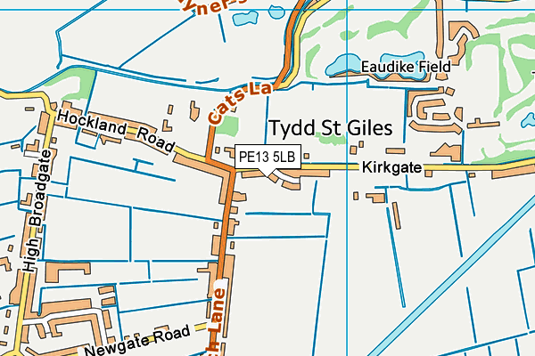 PE13 5LB map - OS VectorMap District (Ordnance Survey)