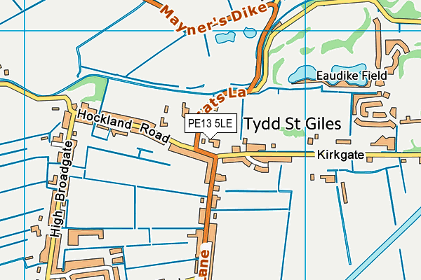 PE13 5LE map - OS VectorMap District (Ordnance Survey)